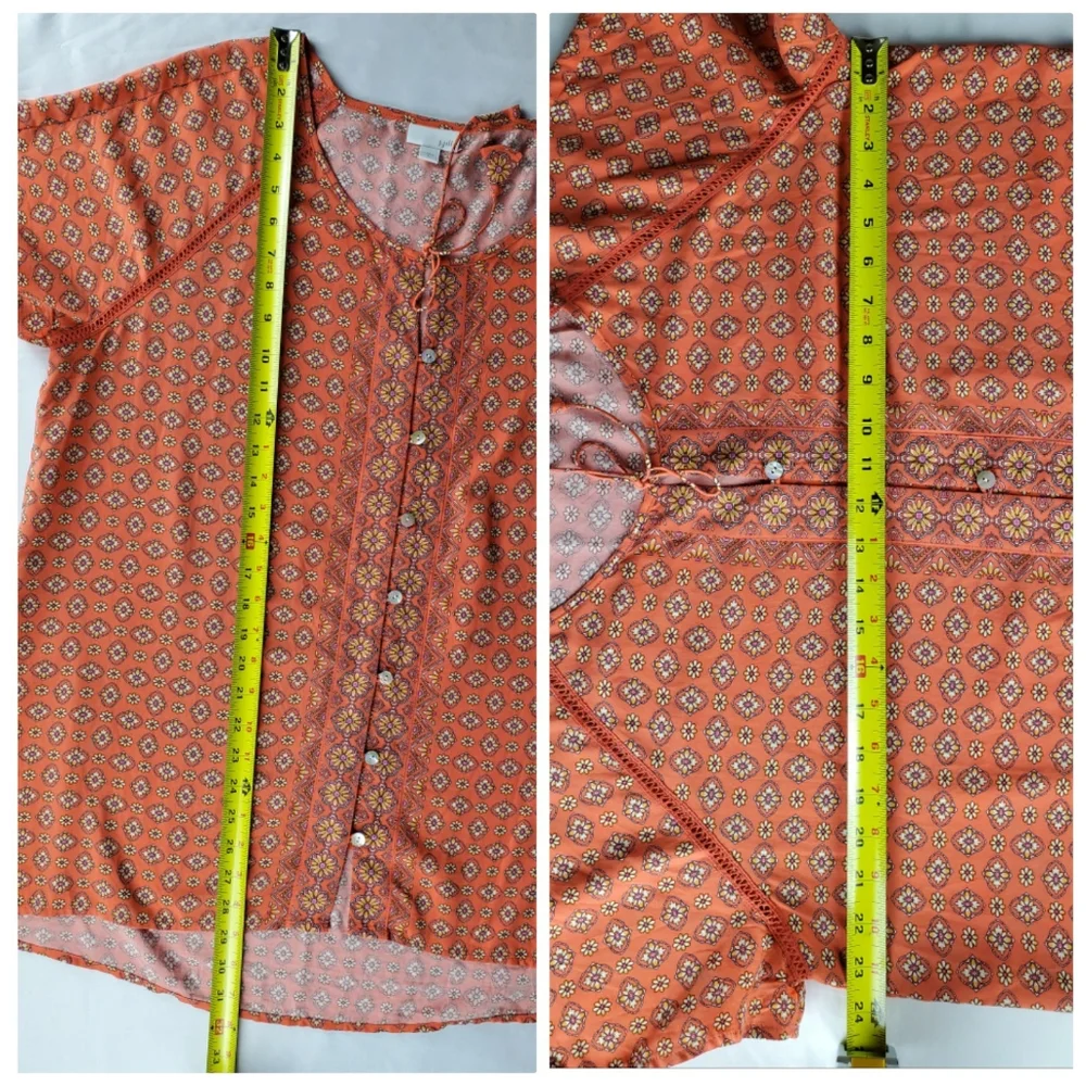 J.JILL Women's Floral Top 100‎ Rayon.
